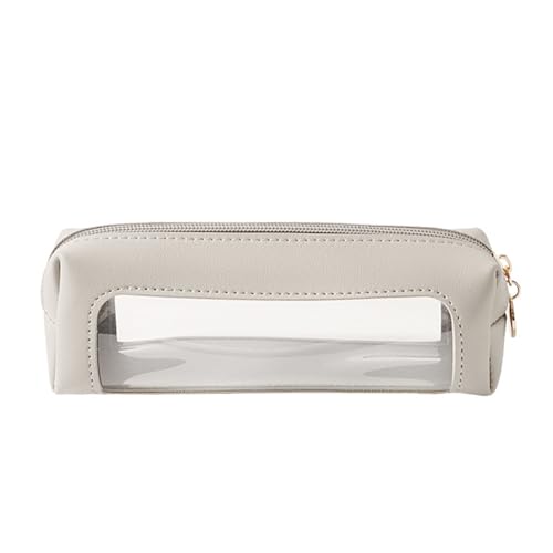 Qcbuegof Klarer Wasserdichtes Bleistiftbeutel Reißverschlüsse Stiftkoffer Wasserbeständiges PU Bleistiftbeutel Stiftbeutel Schreibwarenbeutel Für Die Schools Für Schulen von Qcbuegof