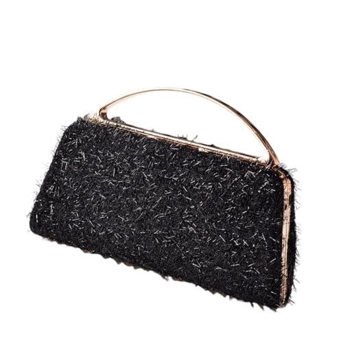 Qcbuegof Luxuriöse Metallic Quasten Crossbody Bag Mit Abnehmbarem Kettenriemen Für Frauen Abschlussabend Party Handtasche Clutches Tassels Geldbeutel Geldbörse von Qcbuegof