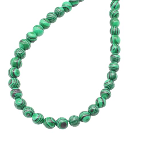 Qcbuegof Malachit Runde Perlen String Schmuck Herstellung Von Natursteinhandwerk Für Ohrringe Armbänder Malachit Für Halskette von Qcbuegof