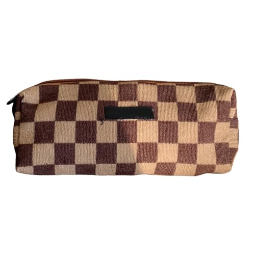Qcbuegof Mehrzweckstiftkoffer Großer Kapazität Corduroy Bleistift Gehäuse Reißverschlussbeutel Make Up Tasche Für Mädchen Die Frauen Täglich Kosmetische Aufbewahrung Zurücklegen von Qcbuegof