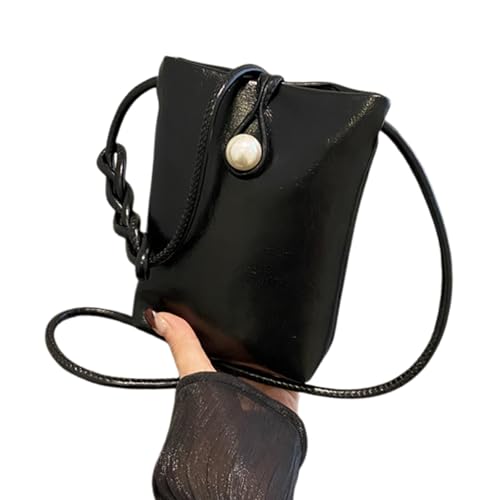 Qcbuegof Moderne Umhängetasche PU Leder Crossbody Telefonbeutel Ergonomisches Design Satchel Geldbörse Für Arbeitsschule Outdoor Aktivitäten Kompakt Crossbody Tasche von Qcbuegof