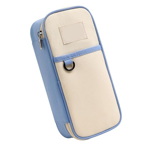 Qcbuegof Multi Layered Bleistift Hülle Hochkapazitätsbeutel Marker Organizer Beutel Kunstversorgungsbeutel Reisekosmetikbeutel Faltbare Hülle von Qcbuegof