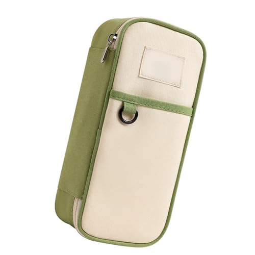 Qcbuegof Multi Layered Bleistift Hülle Hochkapazitätsbeutel Marker Organizer Beutel Kunstversorgungsbeutel Reisekosmetikbeutel Faltbare Hülle von Qcbuegof