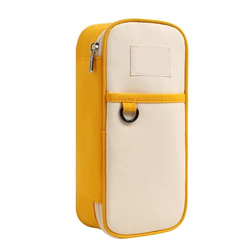 Qcbuegof Multi Layered Bleistift Hülle Hochkapazitätsbeutel Marker Organizer Beutel Kunstversorgungsbeutel Reisekosmetikbeutel Faltbare Hülle von Qcbuegof