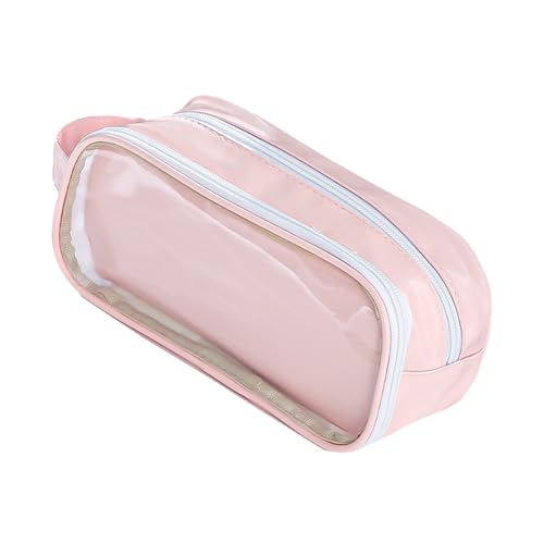 Qcbuegof Multifunktionaler Bleistiftkoffer Stiftkoffer Großer Kapazitätsbeutel Reise Kosmetiktasche Toilettenartikel Tasche Für Studentin Erwachsener Mehrfacher Fachstifthalter von Qcbuegof