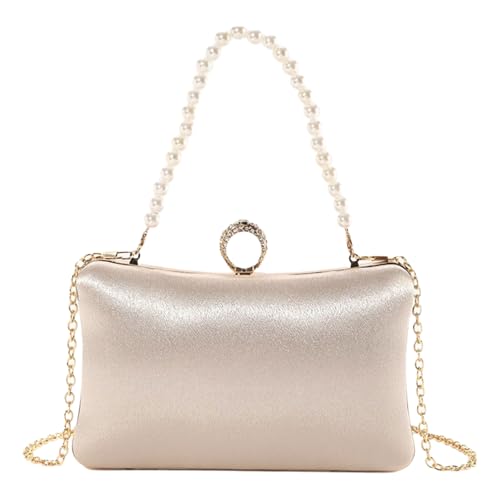 Qcbuegof Raffinierte Abendtasche Mit Zart Blumensticker Handtasche Umhängetasche Für Elegante Frauen Hochzeitsfeier Multifunktionaler Mode Geldbeutel von Qcbuegof