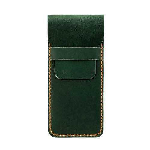 Qcbuegof Retro Leder Pen Case Fountain Stifte Beutel Leichte Stifte Organizer Für Männer Frauen Büro Schreibwerkzeug Organisation Lederstiftbeutel von Qcbuegof