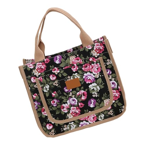 Qcbuegof Starke Stoff Tragetasche Große Leichte Design Aufbewahrungstaschen Modehandtasche Für Tägliche Pendelverkehrsarbeitsartikel Praktische Reisetaschen von Qcbuegof