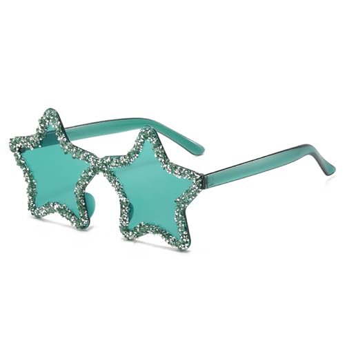 Qcbuegof Stilvoller Hip Hop Glitzernde Sonnenbrille Foto Requisiten Plastikstern Trendsetters Hip Hop Shades Requisiten Streetwear Sonnenbrille von Qcbuegof