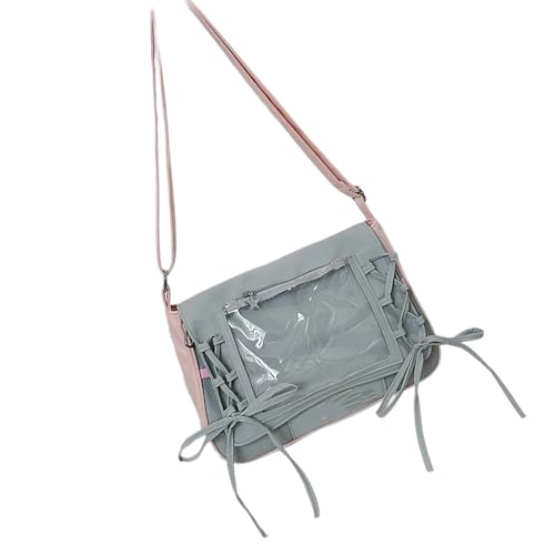 Qcbuegof Stylish Sehen Durch Die Nylonhandtasche Mit Verstellbarem Riemenband Detail Perfekt Für Kongressoutfits Einkaufen Praktische Transparente Umhängetasche Für Den Täglichen Gebrauch von Qcbuegof