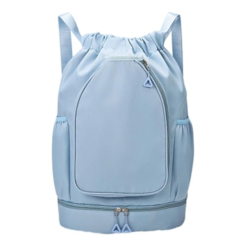 Qcbuegof Trocken Nasse Getrennte Tennisbeutel Draw String Fitnessstudio Basketball Rucksäcke Fitness Badminton Für Frauen Männer Fitnessstudio Tennis Fitness Basketball von Qcbuegof