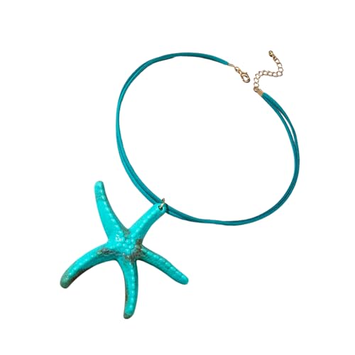 Qcbuegof Übertriebene Harz Sea Star Halskette Handgefertigt Geflochtene Schnurschlangeblattketten Juwely Geburtstagsgeschenk Für Seeliebhaber Seestarfish Anhänger Halskette Qcbuegof Übertriebene Harz Sea Star Halskette Handgefertigt Geflochtene Schnurschlangeblattketten Juwely Geburtstagsgeschenk Für Seeliebhaber Seestarfish Anhänger Halskette von Qcbuegof
