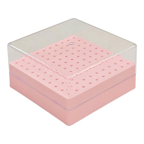 Tragbare Maniküre Drill Bit Holder 100 Kapazität Transparent Behälter Organisation für Salon oder Heimgebrauch Maniküre Drill Bit Organizer Box von Qcbuegof