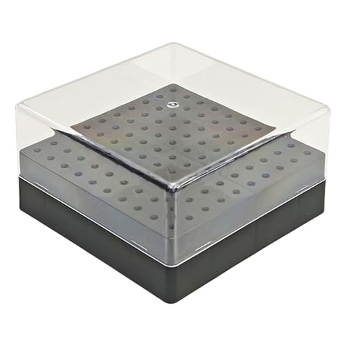 Tragbare Maniküre Drill Bit Holder 100 Kapazität Transparent Behälter Organisation für Salon oder Heimgebrauch Maniküre Drill Bit Organizer Box von Qcbuegof