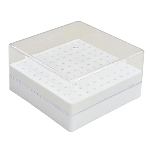 Tragbare Maniküre Drill Bit Holder 100 Kapazität Transparent Behälter Organisation für Salon oder Heimgebrauch Maniküre Drill Bit Organizer Box von Qcbuegof