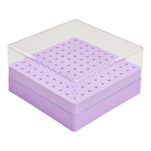 Tragbare Maniküre Drill Bit Holder 100 Kapazität Transparent Behälter Organisation für Salon oder Heimgebrauch Maniküre Drill Bit Organizer Box von Qcbuegof