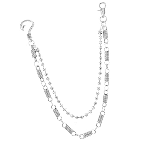 Verstellbare Federkette aus Metall Schmuckzubehör aus hochfestem Eisen für den täglichen Gebrauch und formelle Anlässe zum täglichen Tragen Federkettengürtel von Qcbuegof