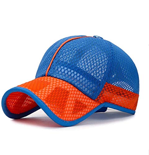 Baby Baseballmütze Jungen Mädchen Atmungsaktiv Baseballkappe Mesh Kappe Snapback Cap Anti-UV Schirmmütze Einstellbar Sonnenhut Sommer Baseballcap Sommerhut für Kinder Outdoor Sport Hutumfang 48-52cm von Qchomee