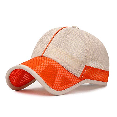 Baby Baseballmütze Jungen Mädchen Atmungsaktiv Baseballkappe Mesh Kappe Snapback Cap Anti-UV Schirmmütze Einstellbar Sonnenhut Sommer Baseballcap Sommerhut für Kinder Outdoor Sport Hutumfang 48-52cm von Qchomee