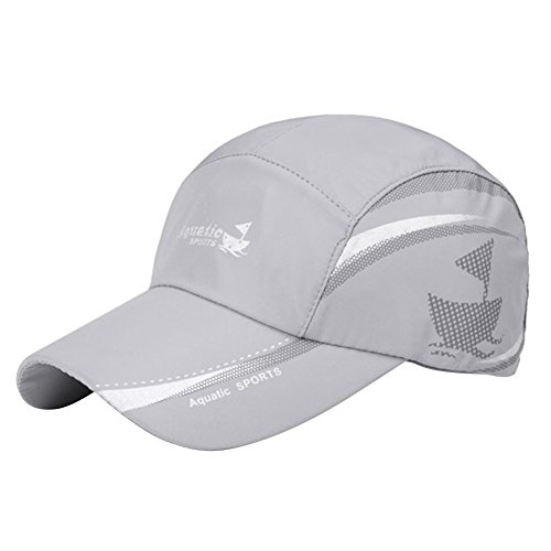 Baseball Cap Damen Herren Ultradünn Wasserdicht Basecap Sommer Schnell trocknend Atmungsaktiv Snapback Kappe Baumwolle Cap Outdoor Sonnenschutz Einstellbare Stretchkappe für Bergsteigen Camping Golf von Qchomee