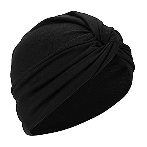 Qchomee Frau Beanie Turban Baumwolle Kopfbedeckung Schlaf Mütze Multifunktional Kopftuch Indische Turban-Hüte Headwear Head Wraps muslimischen Schal für Haarverlust Alopezie Ausflug Urlaub von Qchomee