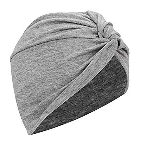 Qchomee Frau Beanie Turban Baumwolle Kopfbedeckung Schlaf Mütze Multifunktional Kopftuch Indische Turban-Hüte Headwear Head Wraps muslimischen Schal für Haarverlust von Qchomee