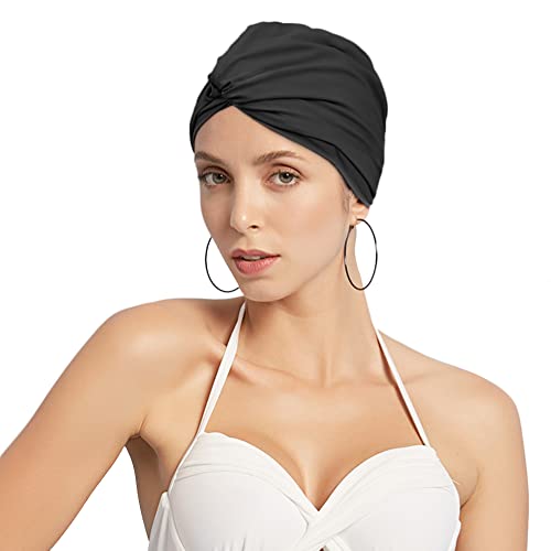 Qchomee Kopftücher Damen Mütze Turban Frauen Damen Kopfbedeckung Hut Vorgebundene Haube Turban Multifunktional Knoten Mütze Kappe Hut Beanie Mütze Flexible Kappe für Spa Ausflug Alopezie Haarverlust von Qchomee