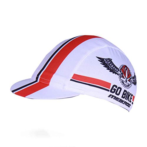 Radmütze Radsport Fahrrad Kappe Fahrradmütze Leichte Atmungsaktive Kappe Sommer Unterhelmmütze UV-Schutz Laufkappe Schnelltrocknend Sportmütze Joggen Marathon Schirmmütze Sports Cap für Herren Damen von Qchomee