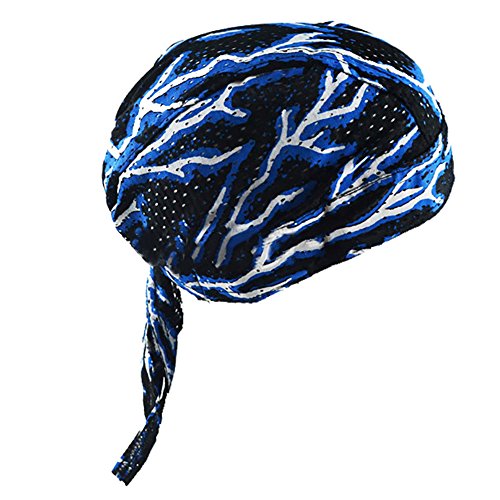 Sport Bandana Cap Kopftuch Baumwolle Kopfbedeckung Damen Herren Pirat Radfahren Fahrrad Sporthut Dicke Tanzmütze Atmungsaktiv Bistromütze Motorrad Skull Cap Street Stlye Fahrradmütze Funktions Kappe von Qchomee