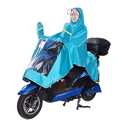 Unisex Regenmantel Outdoor mit Kapuze Regenponcho wasserdicht Regencape Regenhaube Multifunktionaler Regenjacken langlebig Regenbekleidung Motorradfahren Regenschutz Atmungsaktiv für Herren Frauen von Qchomee