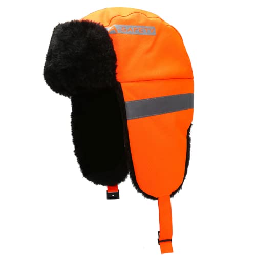 Qchomee Unisex Warme Fliegermütze Winter Weiche Trappermütze Winddichte Hut Fellmütze mit Plüschfutter Wintermütze mit Ohrenklappen Dicke Skimütze für Skifahren Schlittschuhlaufen Outdoor von Qchomee