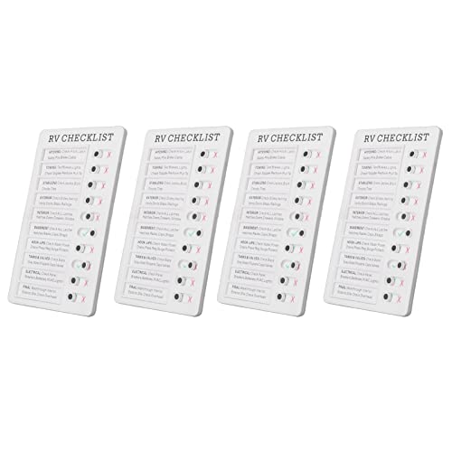 Abnehmbare, Recycelbare, Tragbare Checklistentafel für Selbstgemachte Reisepläne, 4-teiliges Aufgabentabellen-Memo-Checklistenbrett für Aufgabentabellen für, PVC-Material für von Qcwwy