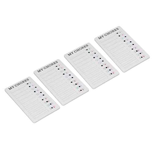 Abnehmbare, Recycelbare, Tragbare Checklistentafel für Selbstgemachte Reisepläne, 4-teiliges Aufgabentabellen-Memo-Checklistenbrett für Aufgabentabellen für, PVC-Material für von Qcwwy