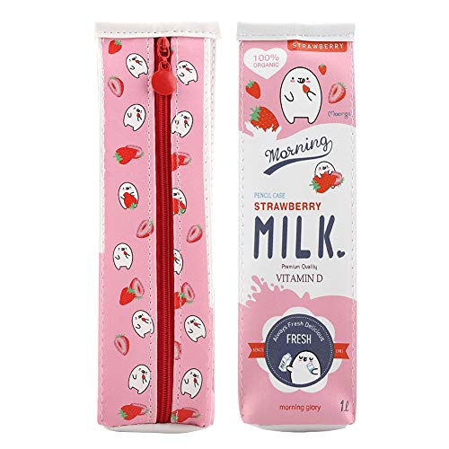 Federmäppchen Federmäppchen Tasche Große Kapazität Student 3 Farben Pu Milch Beutel Halter Halter Organizer Für Spielzeug Taschen Netze, Pink von Qcwwy