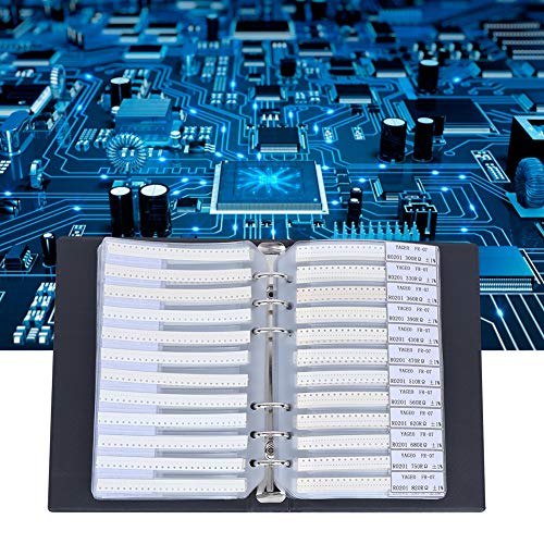Qcwwy 0201 170 Value Resistors Sortment Kit Elektronenkomponenten Probe Buch Schwarz Zur Einfachen Identifizierung von Widerstandstypen Elektronische Enthusiasten von Qcwwy
