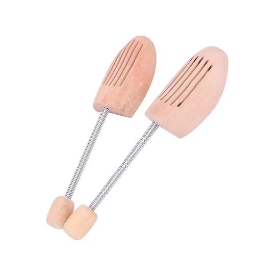 Qcwwy Präzise Holzschuhbaumkleider mit Federsäule Verhindert Verformung und Falten, für Männer Frauenschuhe, 2pcs Schuhschale für Schuhforming und Lagerung, aus Holzmaterial Bestehen (37 38) von Qcwwy