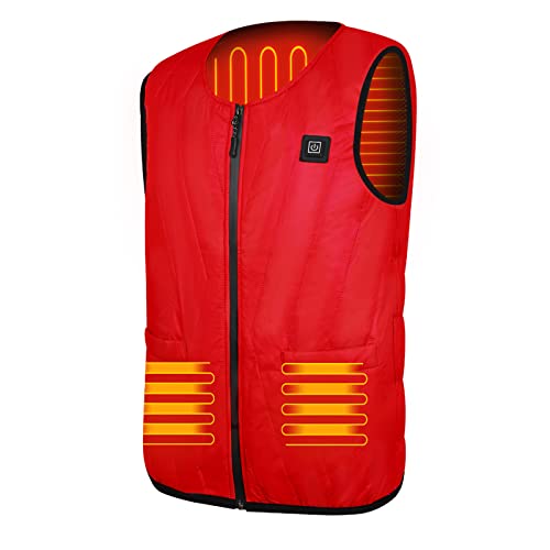 Qdreclod Beheizte Weste Herren Damen, USB Beheizbare Weste Elektrische Beheizte Jacke, 3 Einstellbare Temperatur, Waschbare Heizweste Wärmeweste für Outdoor Motorrad Jage Camping Skifahren Wandern Qdreclod Beheizte Weste Herren Damen, USB Beheizbare Weste Elektrische Beheizte Jacke, 3 Einstellbare Temperatur, Waschbare Heizweste Wärmeweste für Outdoor Motorrad Jage Camping Skifahren Wandern von Qdreclod