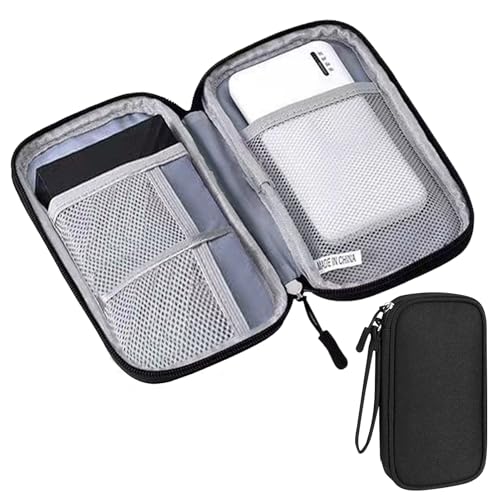 Reise-Kabel-Organizer-Tasche, kleine Kabeltasche, Elektronik-Reise-Organizer, tragbare Tech-Tasche, wasserdichte Powerbank-Hülle, Kabel- und Gadget-Aufbewahrungstaschen, Organizer-Tasche für Kabel, von Qehyuelefu