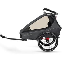 Qeridoo® Kinderfahrradanhänger Kidgoo1 Steel Grey Kollektion 2023 von Qeridoo