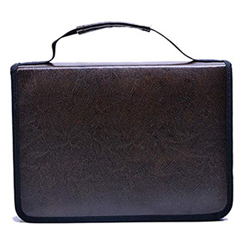 Qerwsdty 150 Loch Pu Federmäppchen Bleistift Einfarbiges Farbe Federmäppchen Quadratisches Bleistift Federmäppchen Multifunktionales Student Schreibwaren Aufbewahrung Tasche Kaffee von Qerwsdty