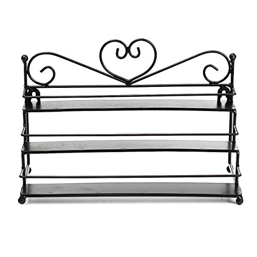 Qerwsdty 3-reihig metallisch Nagel Kunst Nagellack Lippenstift Verfassungs Organizer Anzeige Storage Holder Schwarz von Qerwsdty