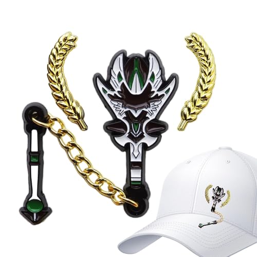 Qfdiwr Anstecknadel auf der Rückseite des Huts für Herren, coole mexikanische Hutnadeln | Ästhetische Emaille-Rucksacknadeln | Reverskragen mit Weizenohren für Erwachsene Rucksäcke von Qfdiwr