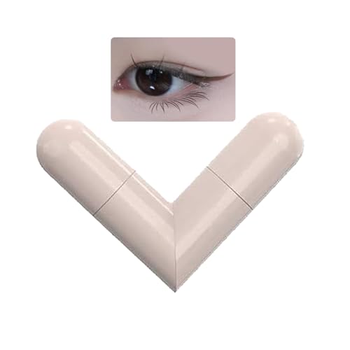 Qfdiwr Augenliner-Stempel – Augen-Überzug-Stempel – Augenform-Schablone, doppelter wasserdichter Stiftstempel mit doppeltem Kopf in langlebiger Länge von Qfdiwr