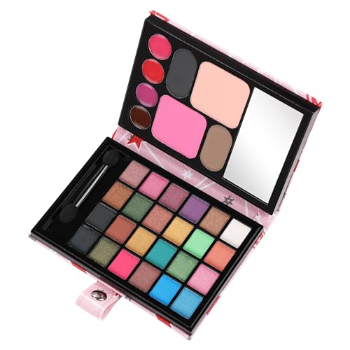 QiBest - All-in-One-Make-up-Set für Damen, komplettes Set: 24 Lidschatten, 4 Lippenstifte, 1 Rouge, 1 Puder, 2 Concealer von QiBest