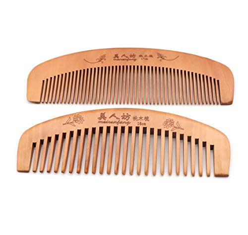 Handgearbeiteter Holzkamm für lockigen, breiten, gezackten Holzkamm, antistatischer und barrierefreier handgearbeiteter Bart, für Frauen geeignetes Haar, statischer Naturholz-Sandelholzkamm Handgearbeiteter Holzkamm für lockigen, breiten, gezackten Holzkamm, antistatischer und barrierefreier handgearbeiteter Bart, für Frauen geeignetes Haar, statischer Naturholz-Sandelholzkamm von QiCheng&LYS