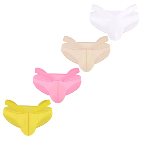 QiaTi Herren Jockstrap Unterwäsche Ice Silk Jock Straps Atmungsaktiv Athletic Supporter Herren Hot Sport Stretchy Underpants Slips von QiaTi