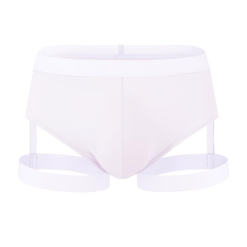 QiaTi Herren Jockstrap Unterwäsche Ice Silk Jock Straps Atmungsaktiv Athletic Supporter Herren Slips Hot Sport Stretchy Underpants von QiaTi