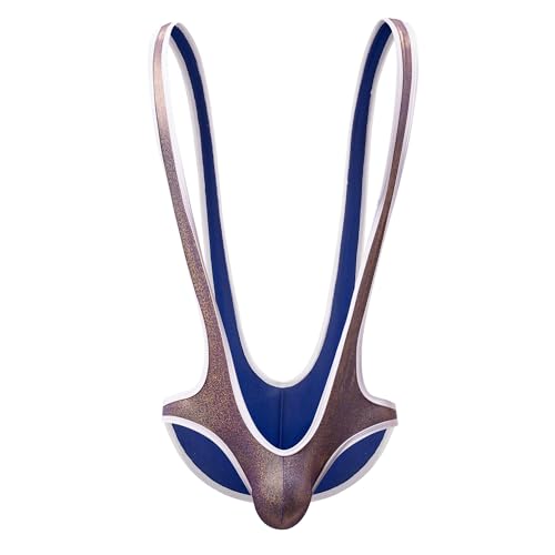 QiaTi Männer Tanga Trikot Bodysuit Stretch Wrestling Singlet Jumpsuit Einteilige G-String Unterwäsche von QiaTi