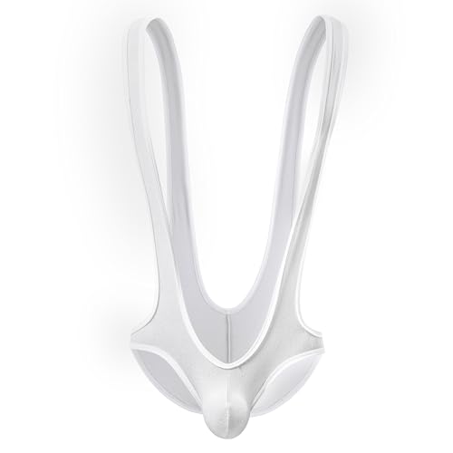 QiaTi Männer Tanga Trikot Bodysuit Stretch Wrestling Singlet Jumpsuit Einteilige G-String Unterwäsche von QiaTi