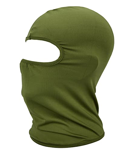 Qiafeiye Sturmhaube UV-Schutz Balaclavas für Herren/Damen Dünn und Atmungsaktiv Gesichtsmaske Multifunktional Vollgesichtsmaske für Outdoor-Sport Motorrad Fahrrad für Winter Sommer Grün von Qiafeiye